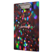 Donkerrood sprankelend klembord (Links)