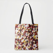 Donkerrood Tannenzwart Goud Tote Bag (Voorkant)