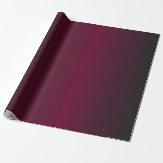 Donkerrood tot zwart ombre-patroon cadeaupapier (Uitgerold)