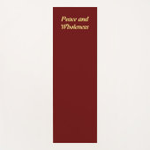 Donkerrood, vast rood, diep rood, eco, niet giftig yogamat (Voorkant)