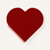 Donkerrood (vaste kleur) notitieboek (Voorkant)