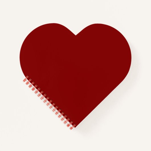 Donkerrood (vaste kleur) notitieboek (Voorkant)