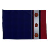 Donkerrood, wit en blauw Hoesje van de Basketball  Kussensloop (Achterkant-Rechts)