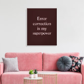 Donkerrood Wit Quantum Engineer Thema Canvas Afdruk (Insitu (Woonkamer))