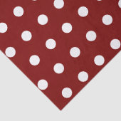 DONKERROOD WIT STIPPENPATROON AANGEPASTE STIJLVOOL TISSUEPAPIER (Detail)