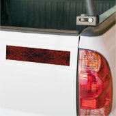 Donkerrood zwart patroon bumpersticker (Op Truck)