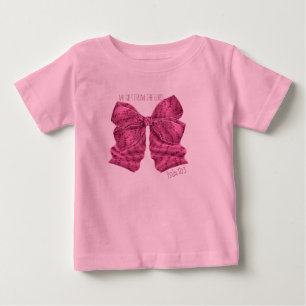 Donkerroze Bow Tutu Bodysuit