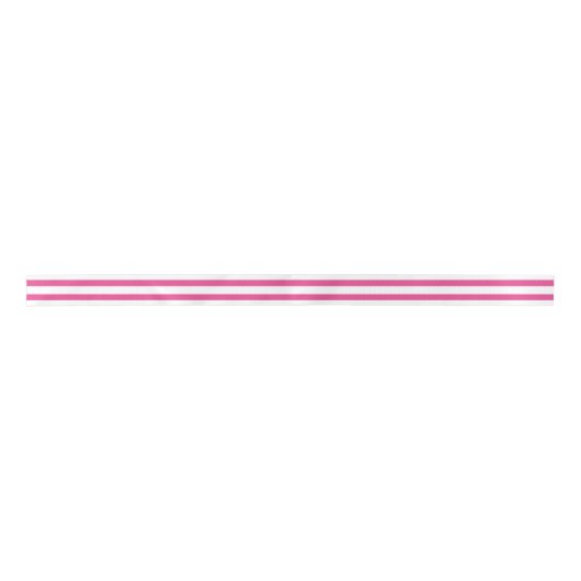 Donkerroze dubbele streep lint (Voorkant)