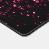Donkerroze faux glitter schittert bureaumat (Hoek)