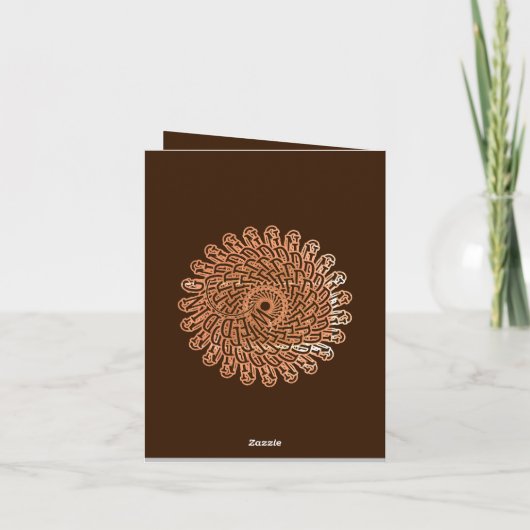 donkerroze geel bloemenbruiloft vouwuitnodiging notitiekaartje (Achterkant)