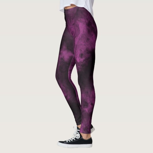 Donkerroze gerookte marmer leggings (Links)