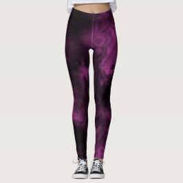 Donkerroze gerookte marmer leggings