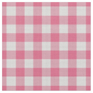 Donkerroze geruite gingham Plaid Stof