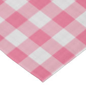 Donkerroze geruite gingham Plaid Tafelkleed (Gekanteld)