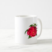 Donkerroze hibiscus koffiemok (Voorkant rechts)
