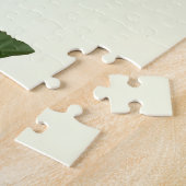 Donkerroze hibiscus legpuzzel (Zijkant)
