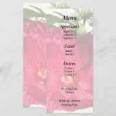 Donkerroze Hibiscus Menu (Voorkant / Achterkant)