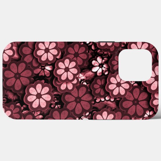 Donkerroze hippie iPhone | 60s Hippie iPhone 13 Case-Mate iPhone Case (Achterkant (horizontaal))
