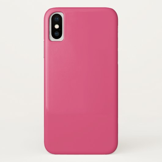 Donkerroze iPhone X Hoesje (Achterkant)
