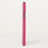 Donkerroze iPhone X Hoesje (Achterkant / rechts)