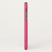 Donkerroze iPhone X Hoesje (Achterkant/links)