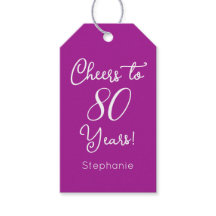 Donkerroze juichen voor 80 jaar verjaardag gunst