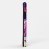 Donkerroze kleurgolven telefoonbehuizingen Case-Mate iPhone case (Achterkant/rechts)