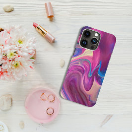 Donkerroze kleurgolven telefoonbehuizingen Case-Mate iPhone case