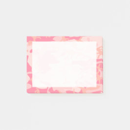 Donkerroze, lichtroze en perzik Camo Camouflage Post-it® Notes