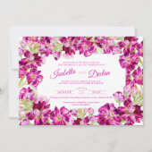 Donkerroze lijst waterverf landschap kaart (Voorkant)