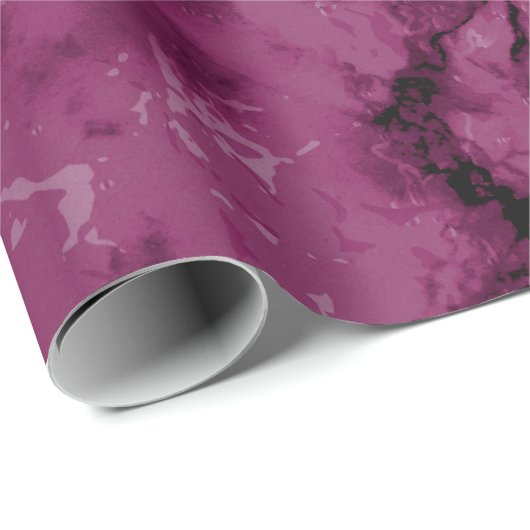 Donkerroze marmer Textuur 2 Cadeaupapier (Rol Hoek)