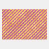 Donkerroze met gouden kleurenpatronen inpakpapier vel (Voorkant 3)