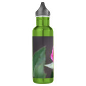 donkerroze mini-roos waterfles  (Links)