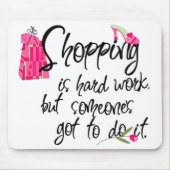 Donkerroze Mode Mousepad Muismat (Voorkant)