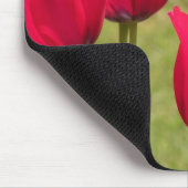 Donkerroze of rode Muismat met Tulips (Hoek)