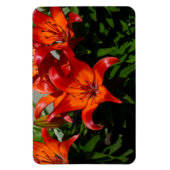 Donkerroze Oranje Lelie Magneet (Verticaal)