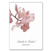 Donkerroze Orchidee Kaart (Achterkant)