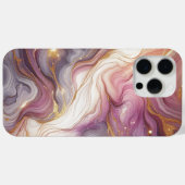 Donkerroze Paarse Gouden Wit Marmeren Kunstpatroon Case-Mate iPhone Case (Achterkant (horizontaal))