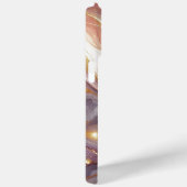 Donkerroze Paarse Gouden Wit Marmeren Kunstpatroon Case-Mate iPhone Case (Achterkant / Rechts)