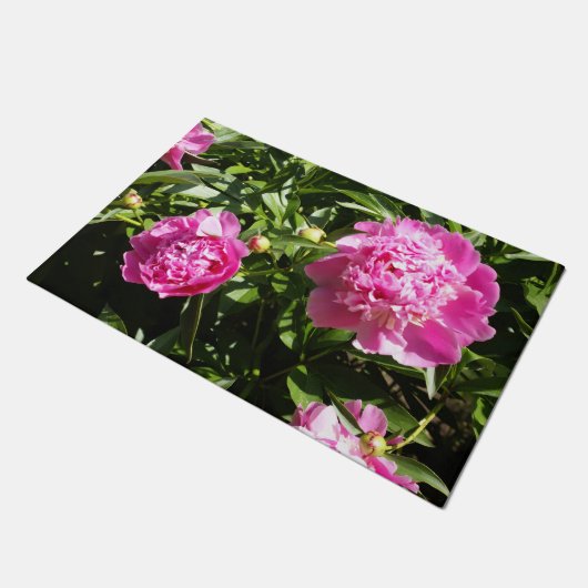 Donkerroze pinda's deurmat (Schuin)