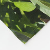 Donkerroze pinda's fleece deken (Hoek)