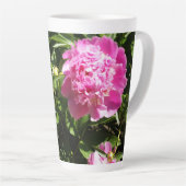 Donkerroze pinda's latte mok (Rechterhoek)