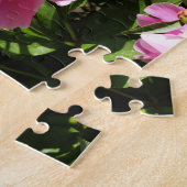 Donkerroze pinda's legpuzzel (Zijkant)
