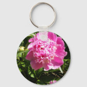 Donkerroze pinda's sleutelhanger (Voorkant)