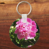 Donkerroze pinda's sleutelhanger (Voorkant)