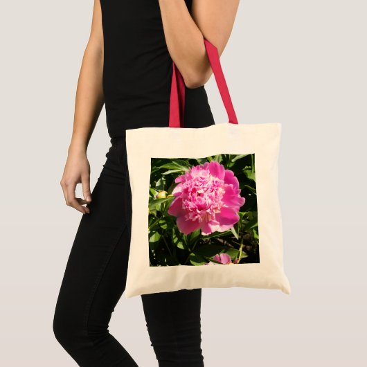 Donkerroze pinda's tote bag (Voorkant (product))