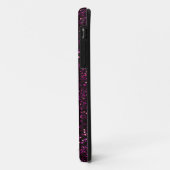 Donkerroze Posh Glitter Case-Mate iPhone Case (Achterkant/links)