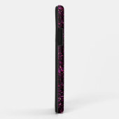 Donkerroze Posh Glitter Case-Mate iPhone Case (Achterkant/rechts)