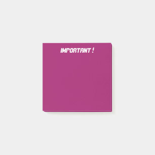 Donkerroze Post-it® Notes