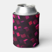 Donkerroze Rhombus: Gradiënt Abstract decor Blikjeskoeler (Blikje Voorkant)
